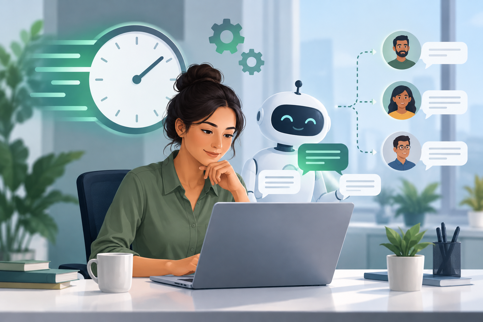 Illustration for How to Reduce Customer Service Response Time Without Hiring More Agents