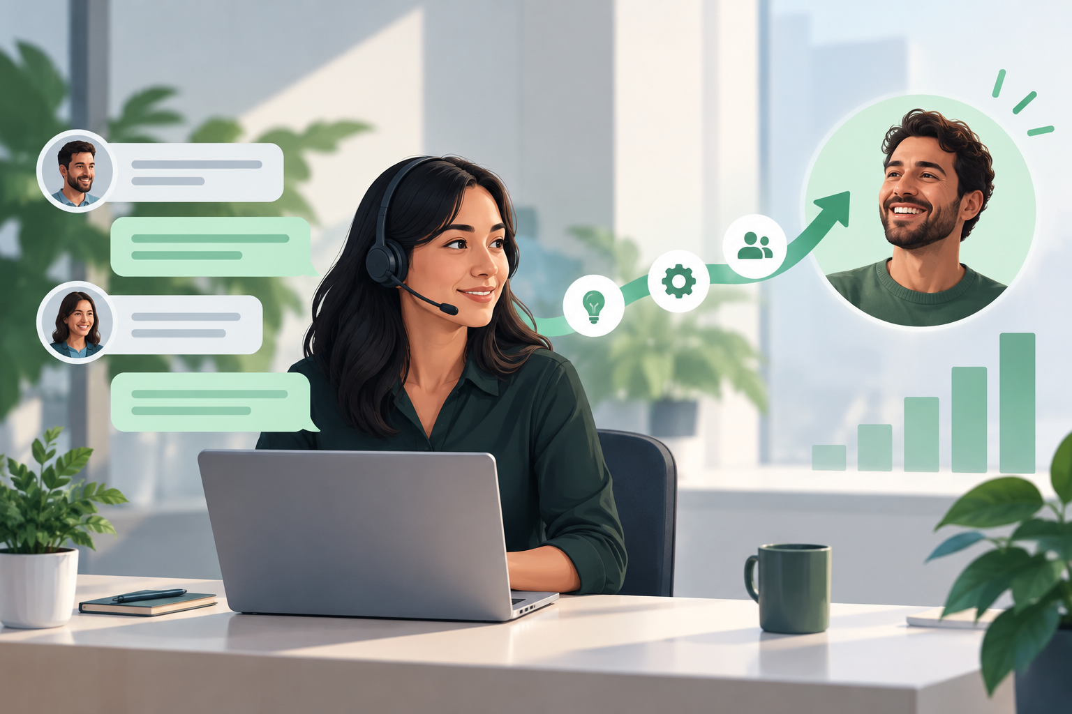 Illustration for SaaS Customer Success: Turning Support Conversations into Retention Wins